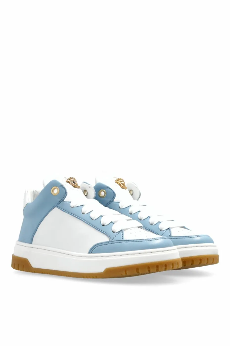 Versace Kids NIEBIESKI Skórzane buty sportowe
