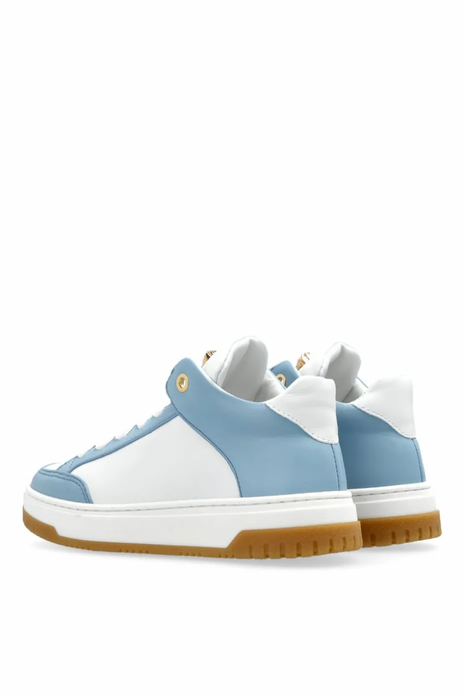 Versace Kids NIEBIESKI Skórzane buty sportowe