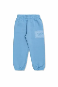 Versace Kids NIEBIESKI Spodnie z logo