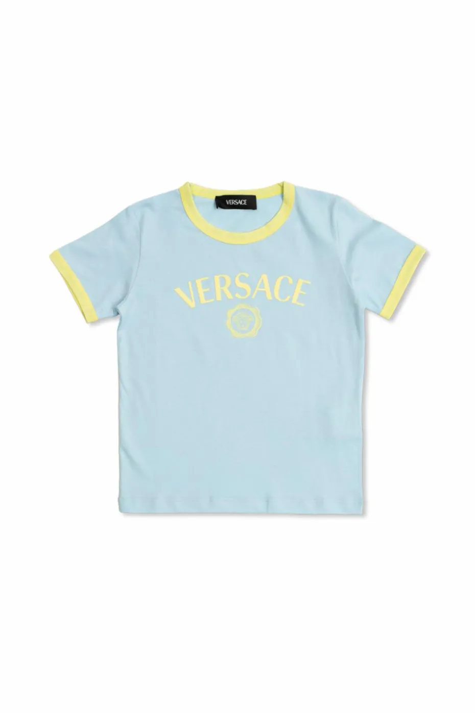 Versace Kids NIEBIESKI T-shirt z logo
