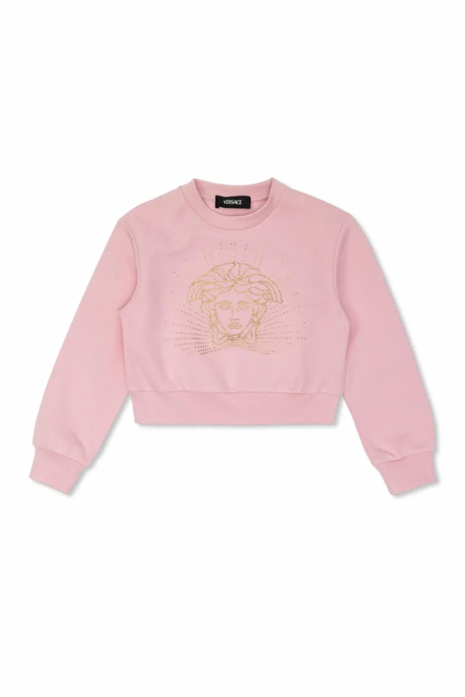 Versace Kids RÓŻOWY Bluza z logo