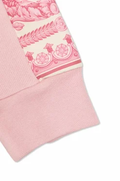 Versace Kids RÓŻOWY Bluza z kapturem