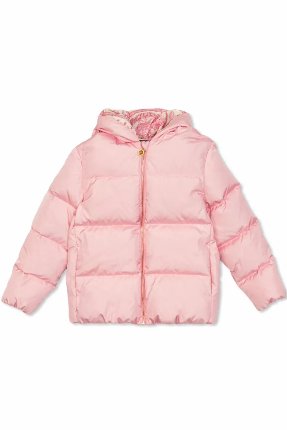 Versace Kids RÓŻOWY Kurtka puchowa