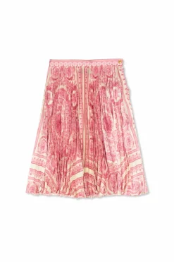 Versace Kids RÓŻOWY Plisowana spódnica
