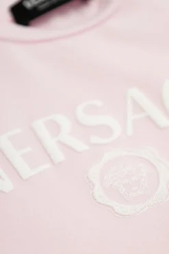 Versace Kids RÓŻOWY Sukienka z logo