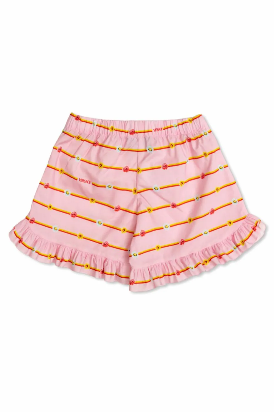 Versace Kids RÓŻOWY Szorty z motywem kwiatowym