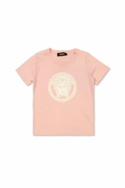 Versace Kids RÓŻOWY Top z logo