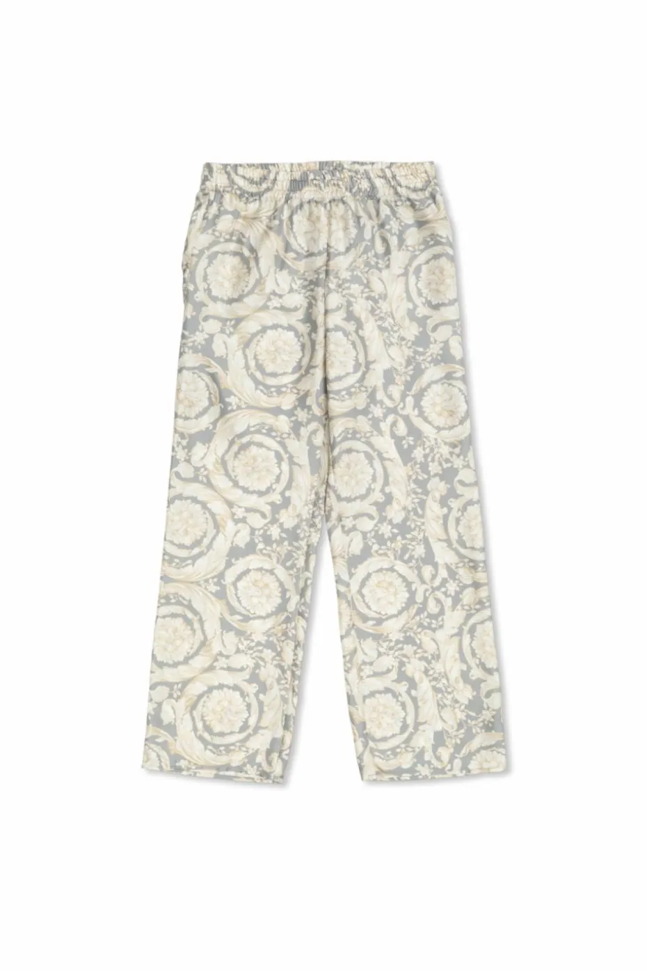 Versace Kids SZARY Jedwabne spodnie