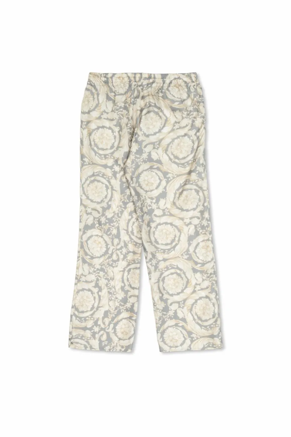 Versace Kids SZARY Jedwabne spodnie