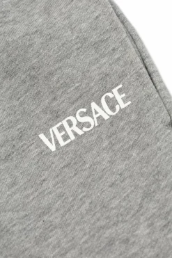 Versace Kids SZARY Spodnie dresowe z logo