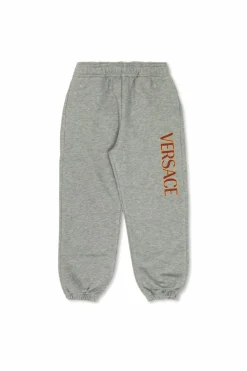 Versace Kids SZARY Spodnie dresowe z logo