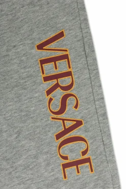 Versace Kids SZARY Spodnie dresowe z logo