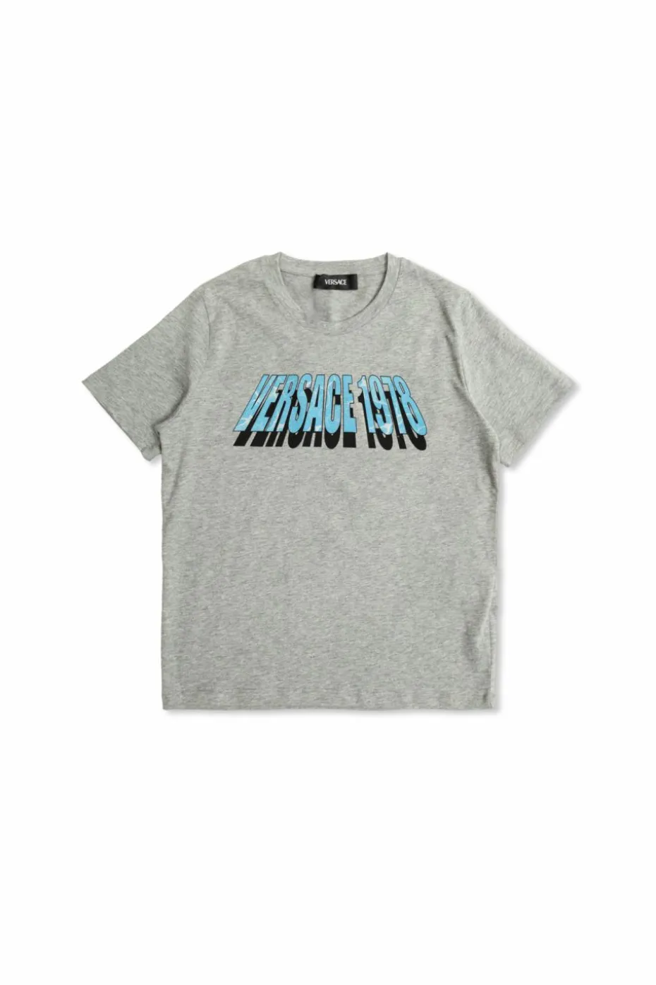 Versace Kids SZARY T-shirt z logo