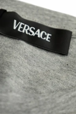 Versace Kids SZARY T-shirt z logo