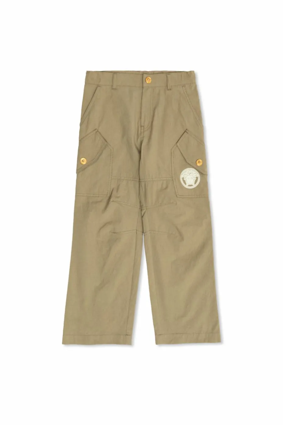 Versace Kids ZIELONY Spodnie z kieszeniami