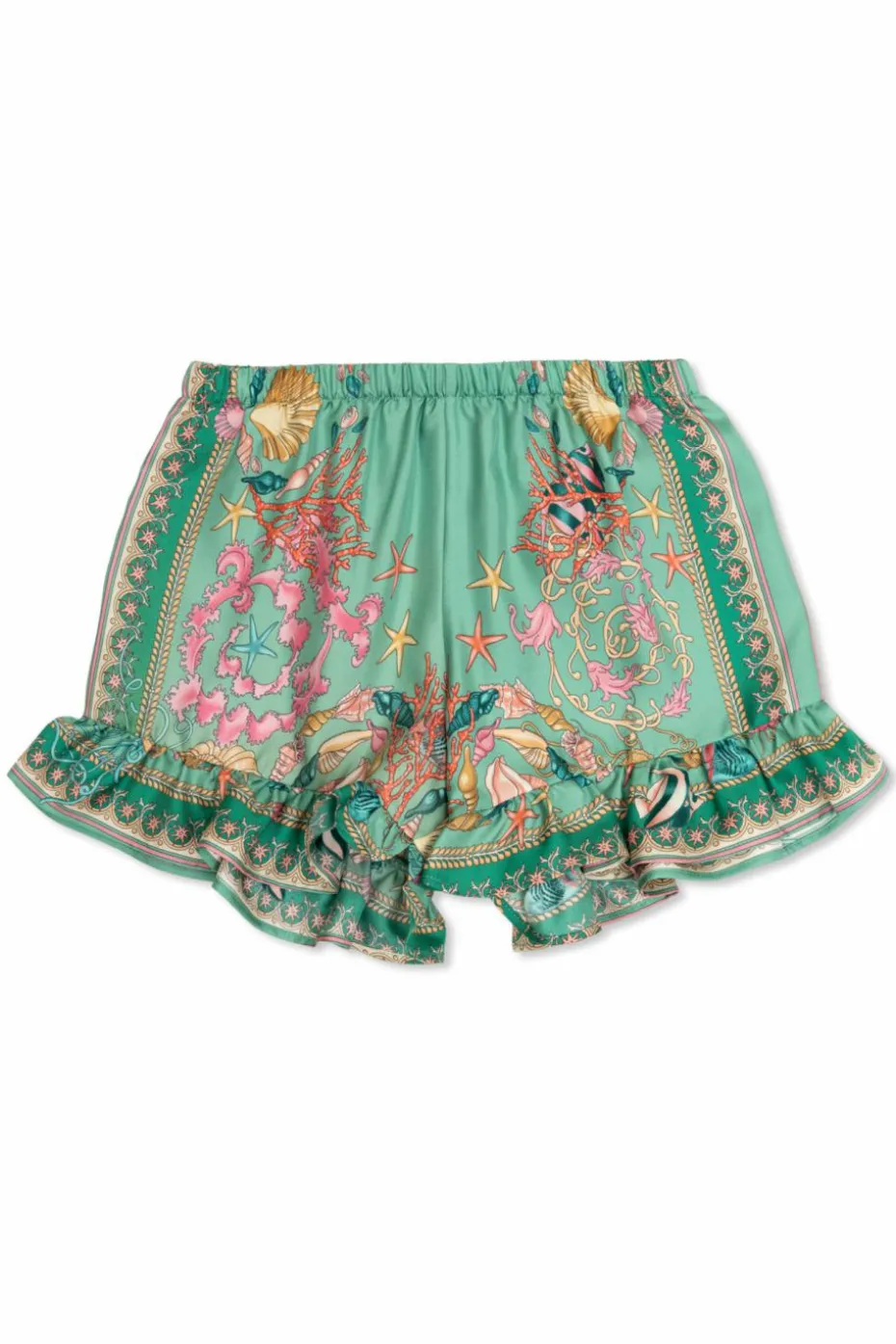 Versace Kids ZIELONY Szorty ze wzorem