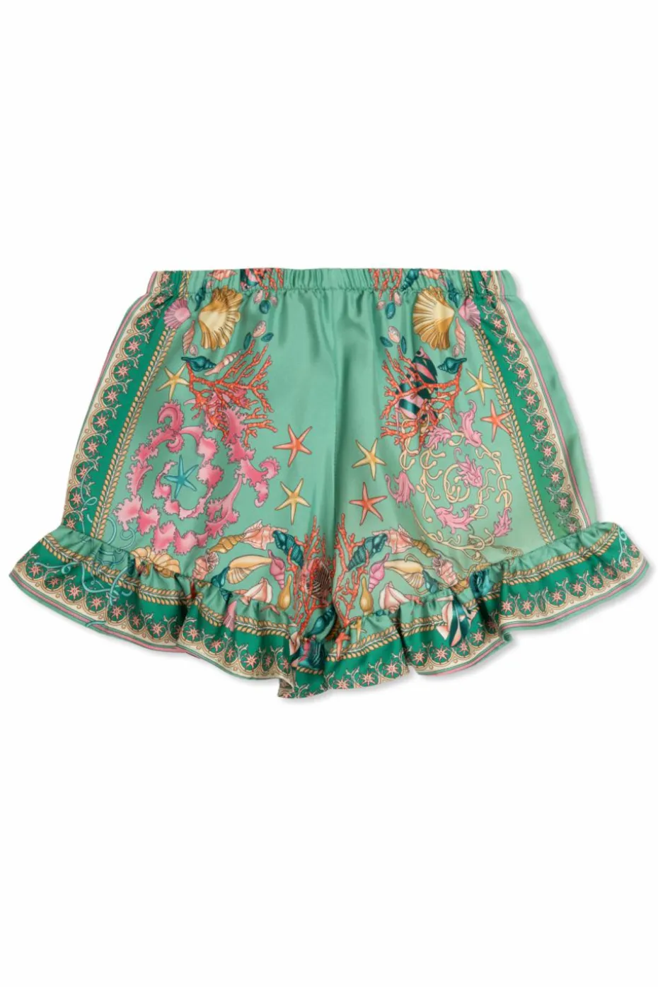 Versace Kids ZIELONY Szorty ze wzorem