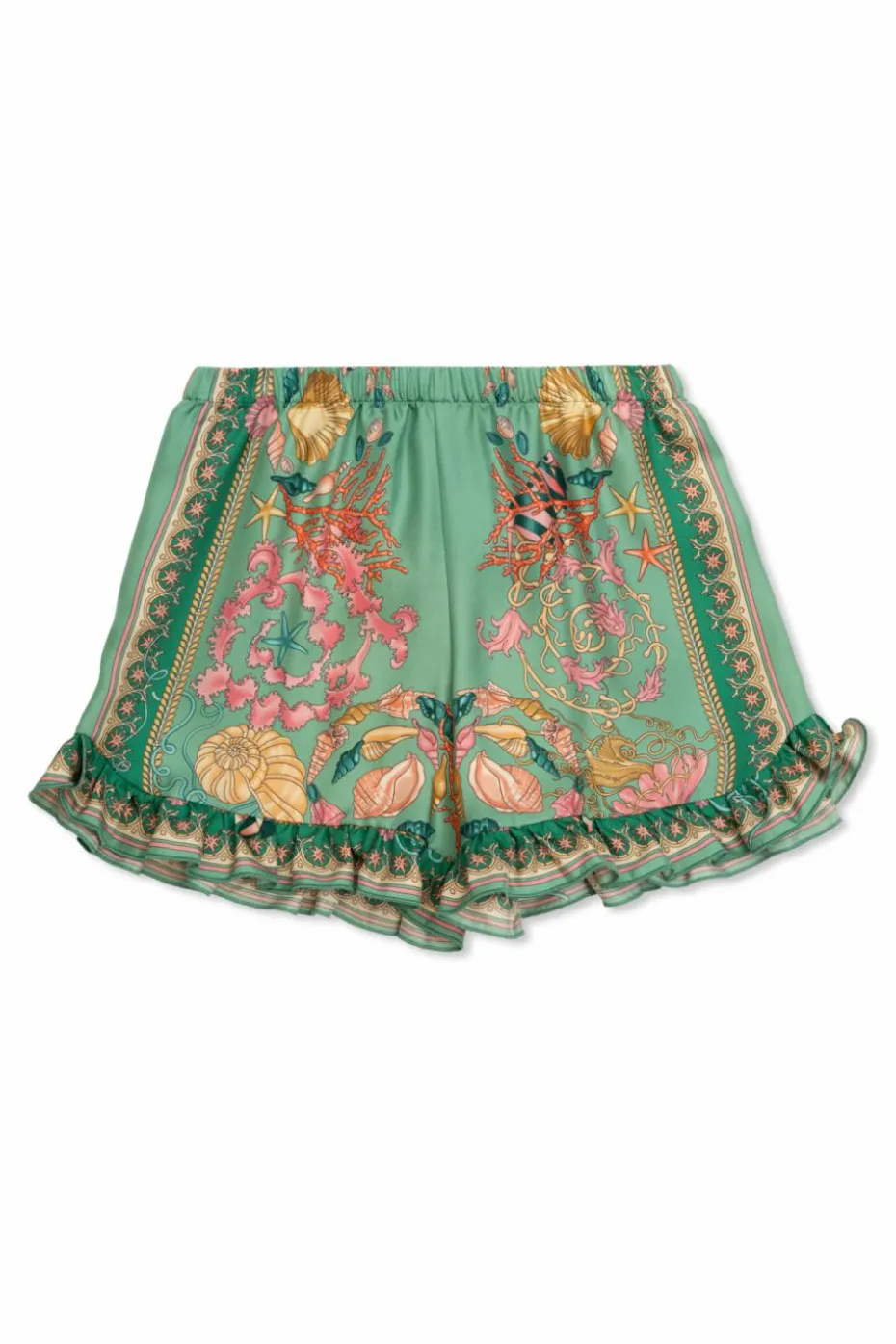 Versace Kids ZIELONY Szorty ze wzorem