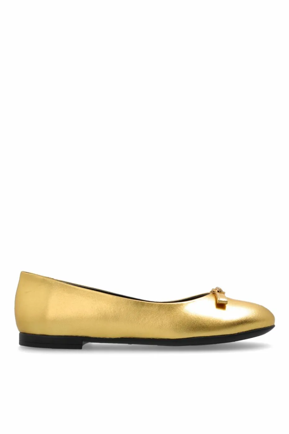 Versace Kids ZŁOTY Skórzane baleriny