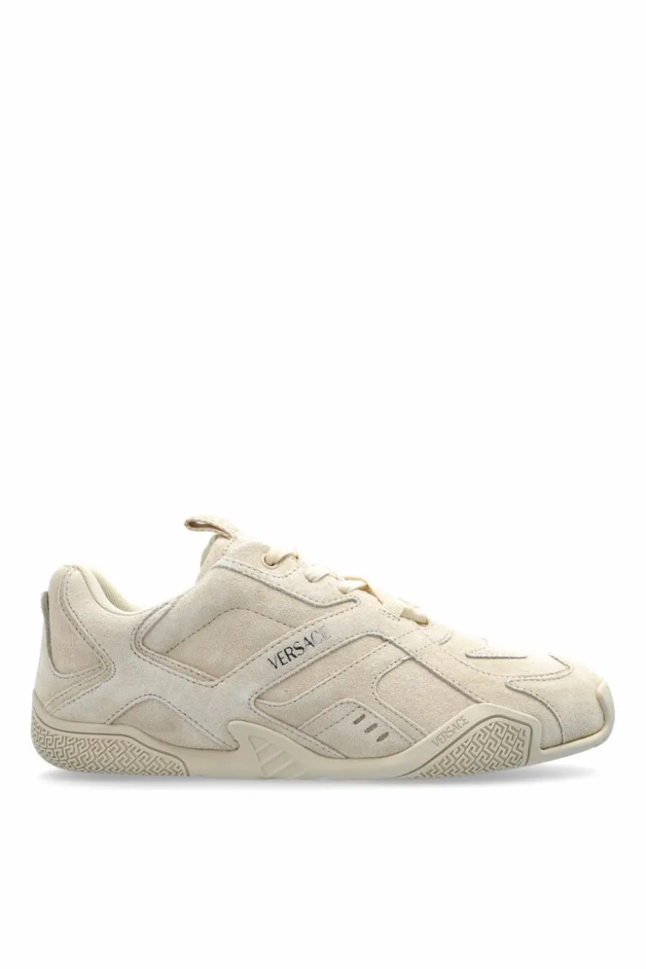 Versace kremowy Zamszowe buty sportowe