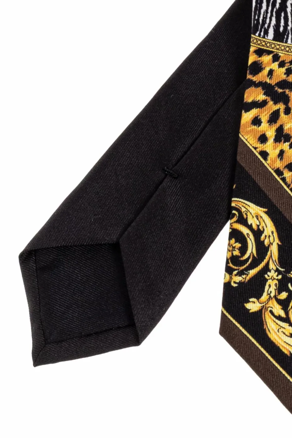 Versace MULTIKOLOR Jedwabny krawat z nadrukiem
