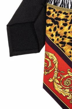 Versace MULTIKOLOR Jedwabny krawat