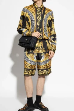 Versace MULTIKOLOR Jedwabna koszula