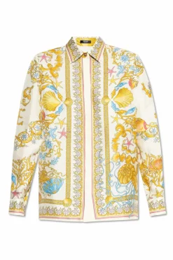 Versace MULTIKOLOR Koszula z nadrukiem `Underwater Barocco`