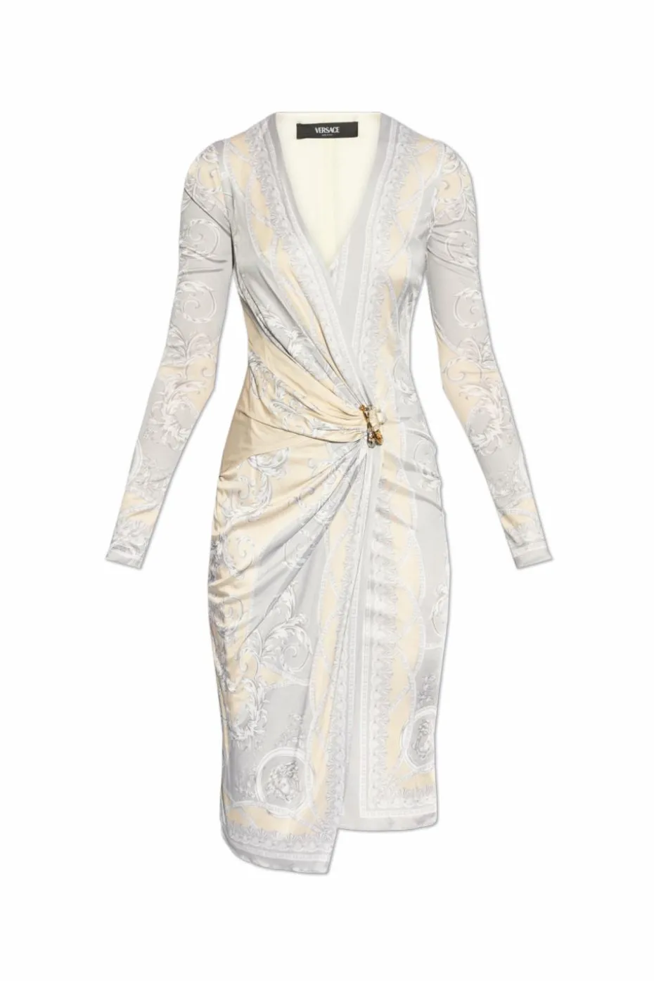 Versace MULTIKOLOR Sukienka z nadrukiem `La Coupe des Dieux`