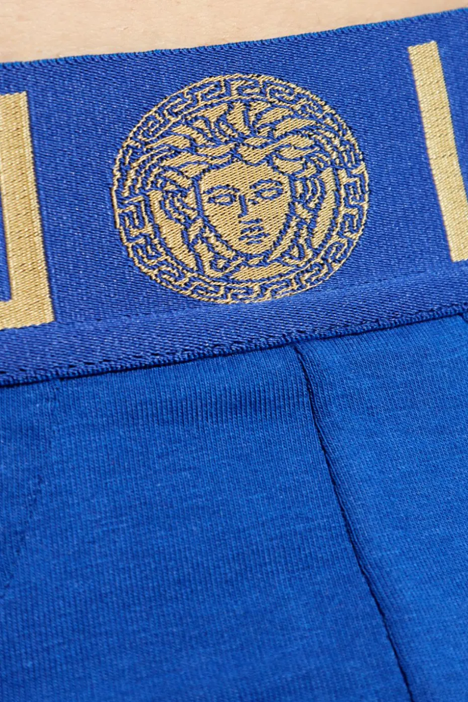 Versace NIEBIESKI Bawełniane stringi