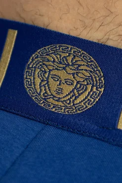 Versace NIEBIESKI Bawełniane jockstrap