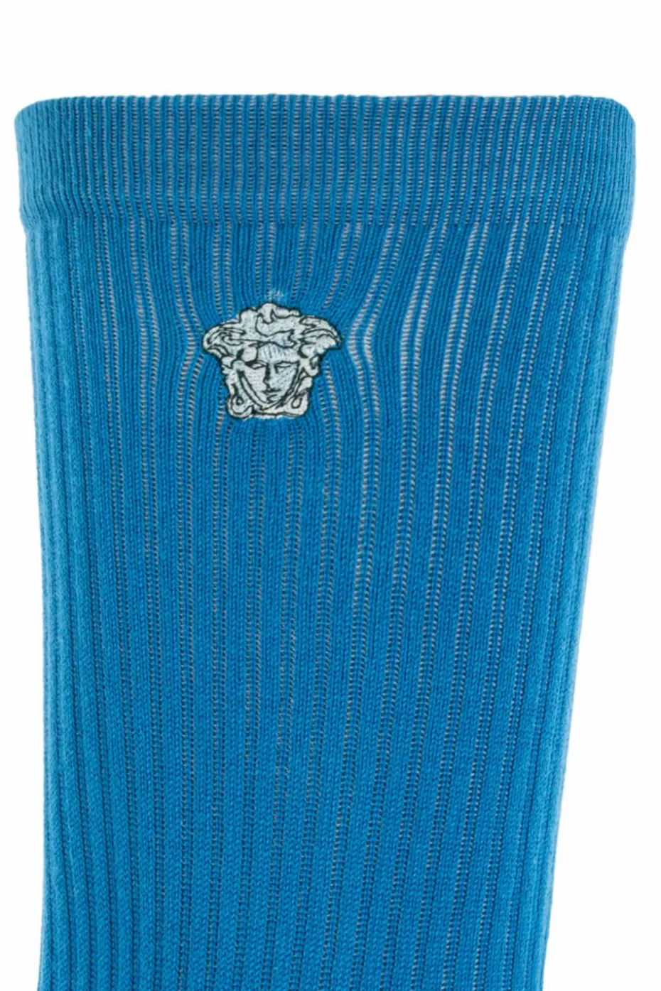 Versace NIEBIESKI Bawełniane skarpety
