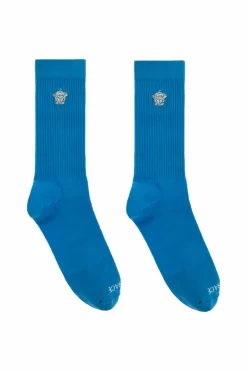 Versace NIEBIESKI Bawełniane skarpety