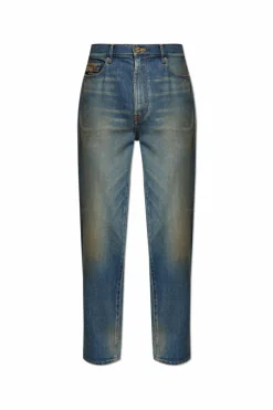 Versace NIEBIESKI Jeansy z logo