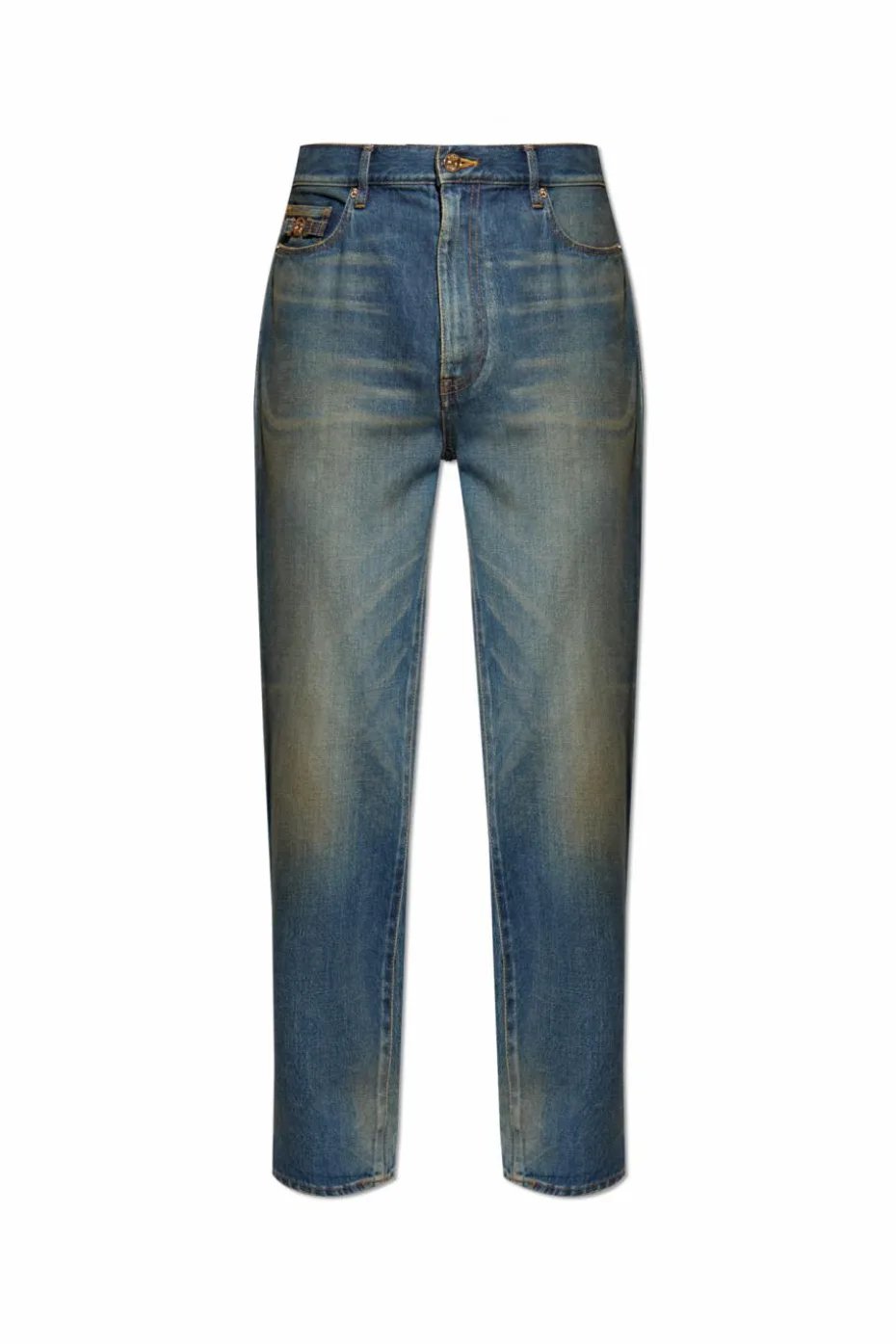 Versace NIEBIESKI Jeansy z logo