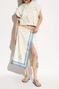 Versace NIEBIESKI Sandały z głową Meduzy