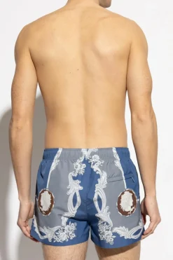 Versace NIEBIESKI Szorty kąpielowe