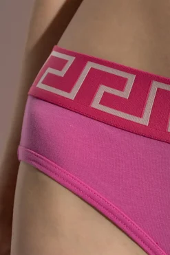 Versace RÓŻOWY Bawełniane figi