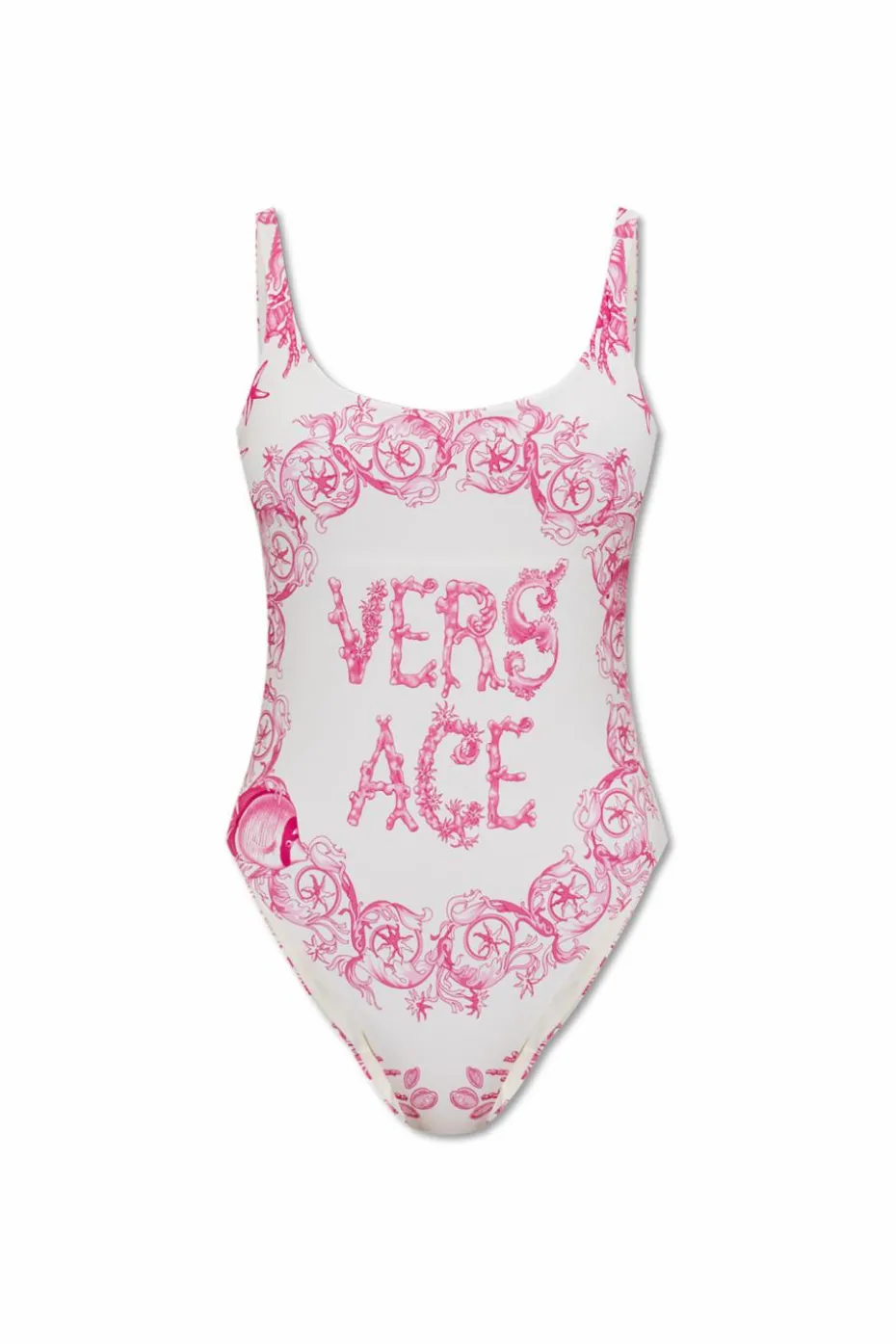 Versace RÓŻOWY Jednoczęściowy kostium kąpielowy