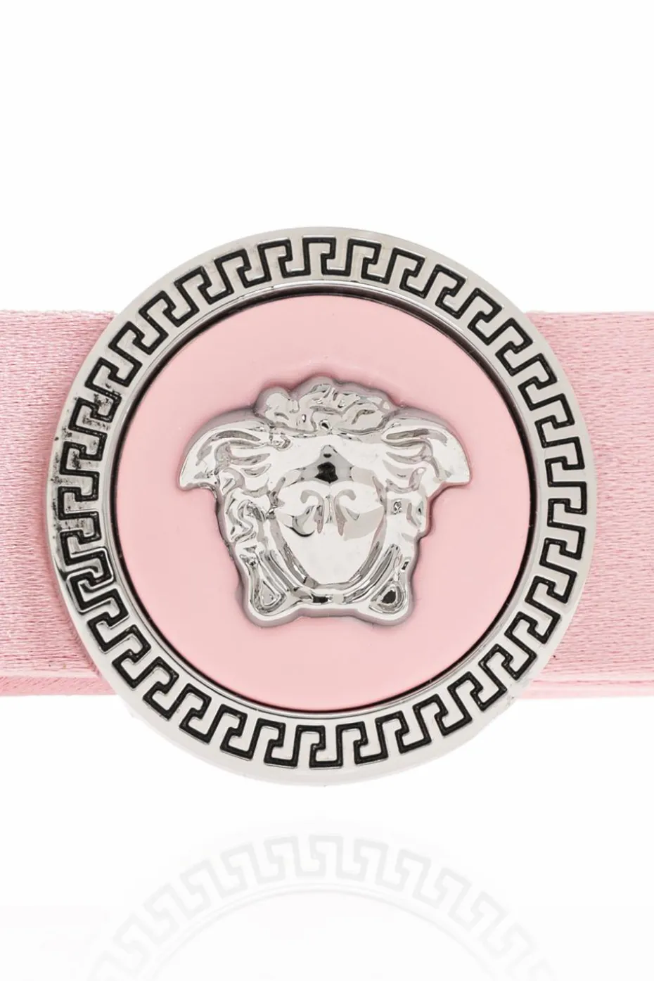Versace RÓŻOWY Satynowa spinka do włosów