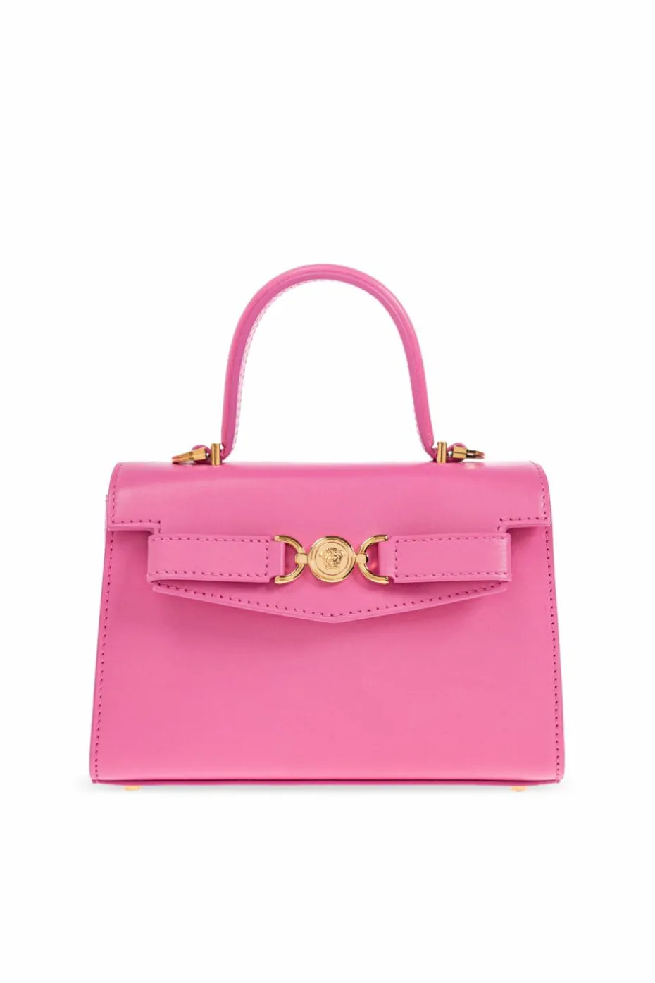Versace RÓŻOWY Skórzana torba do ręki