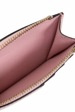 Versace RÓŻOWY Skórzane etui na karty