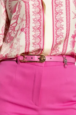 Versace RÓŻOWY Skórzany pasek