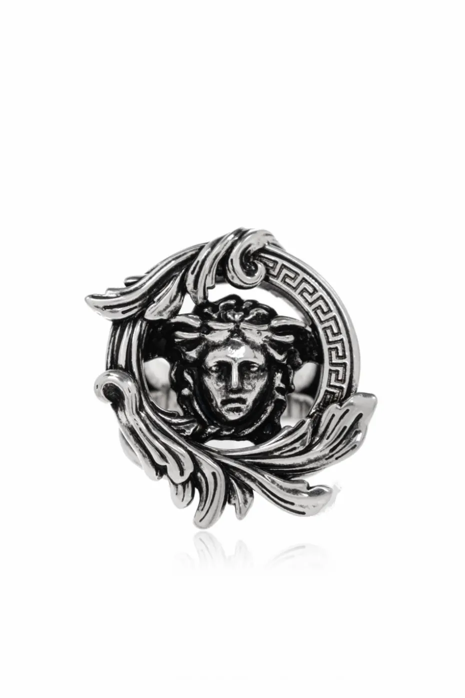 Versace SREBRNY Pierścień z motywem głowy Meduzy