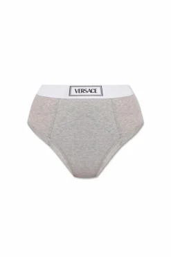Versace SZARY Bawełniane figi