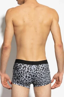 Versace SZARY Bokserki z motywem zwierzęcym