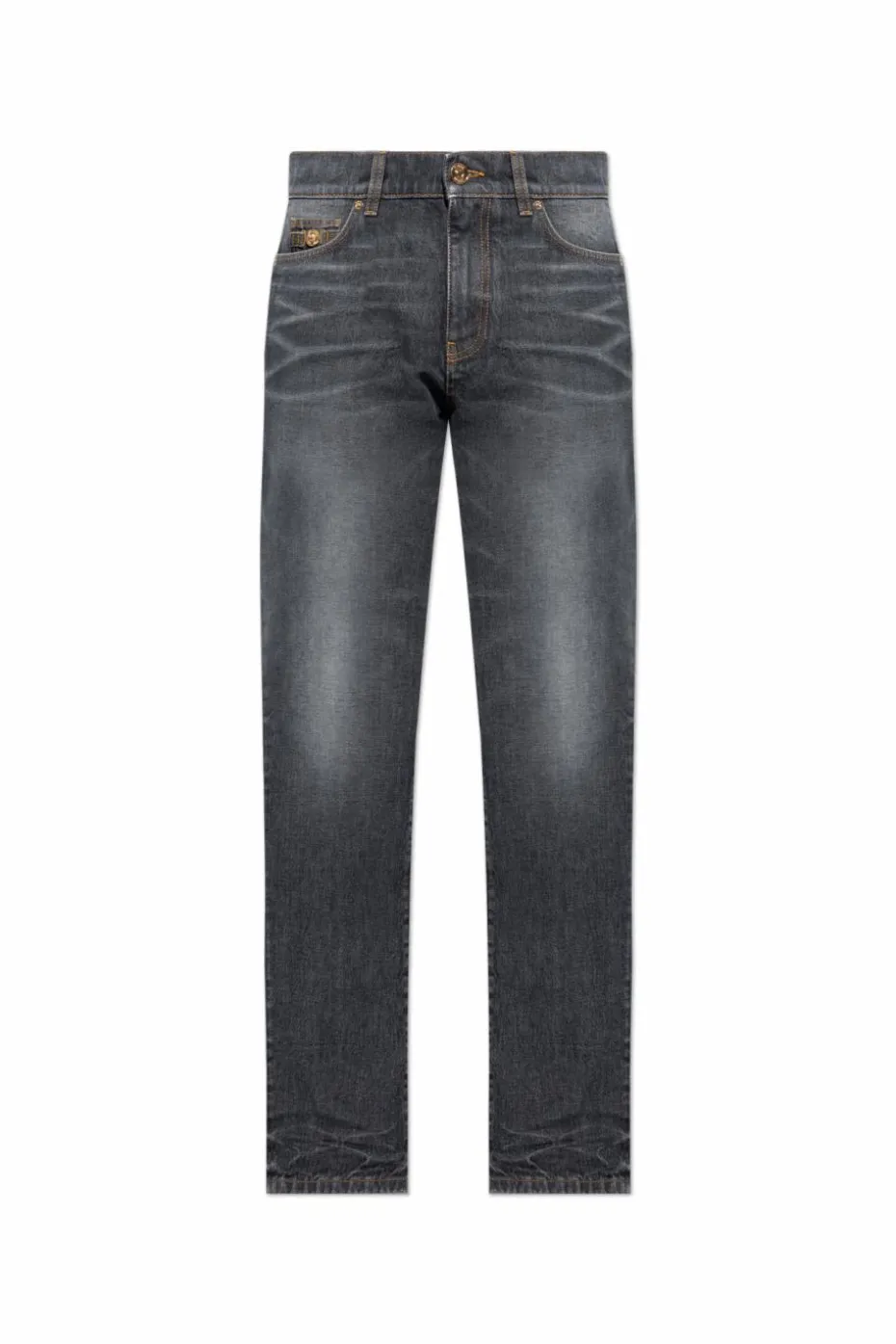 Versace SZARY Jeansy z prostymi nogawkami