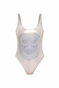 Versace SZARY Jednoczęściowy kostium kąpielowy