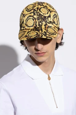 Versace ŻÓŁTY Czapka z daszkiem
