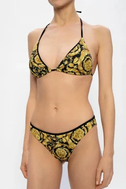 Versace ŻÓŁTY Góra od kostiumu kąpielowego